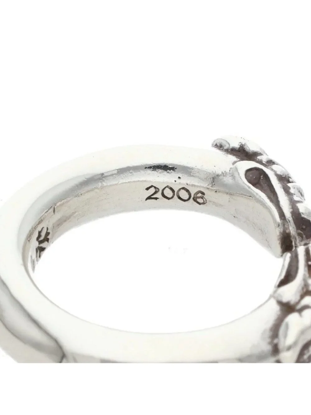 Chrome Hearts Double Dog Ring Silver